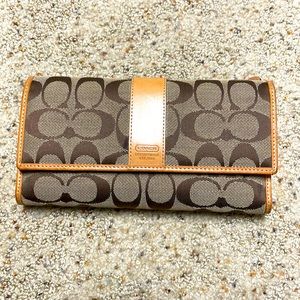 Coach checkbook wallet.